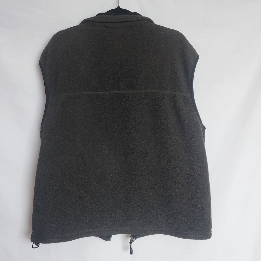 Timberland Size XL Polartec Fleece Vest Full Zip w/ Pockets Dark Forest Green - Picture 10 of 12
